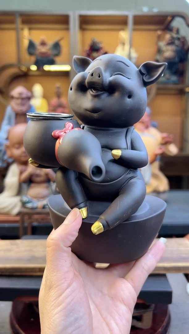 紫砂茶宠器闵茶宠摆件