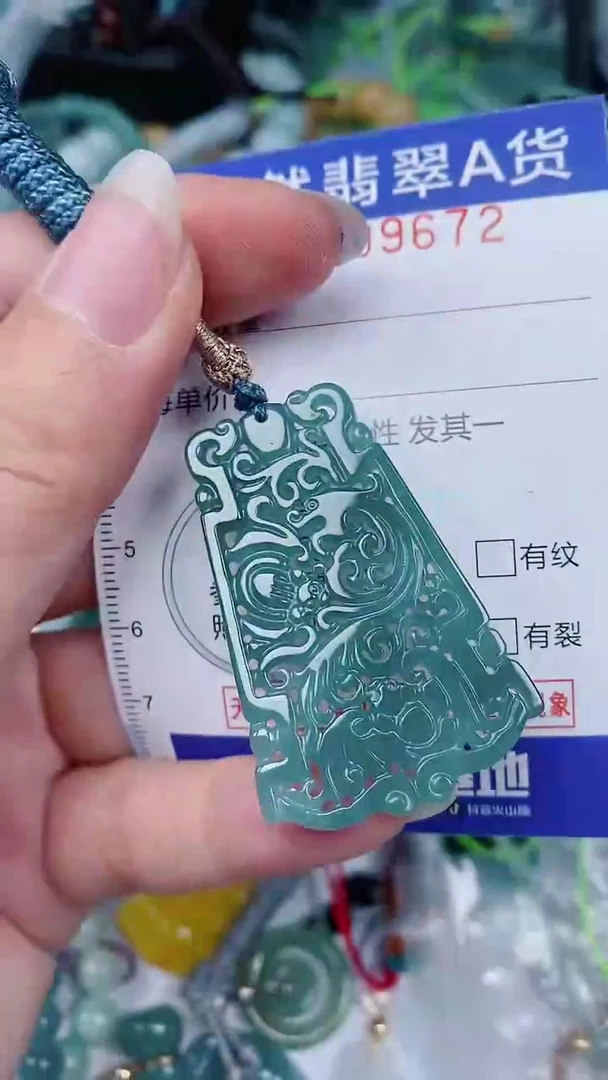 翡翠未镶嵌颈饰00009672