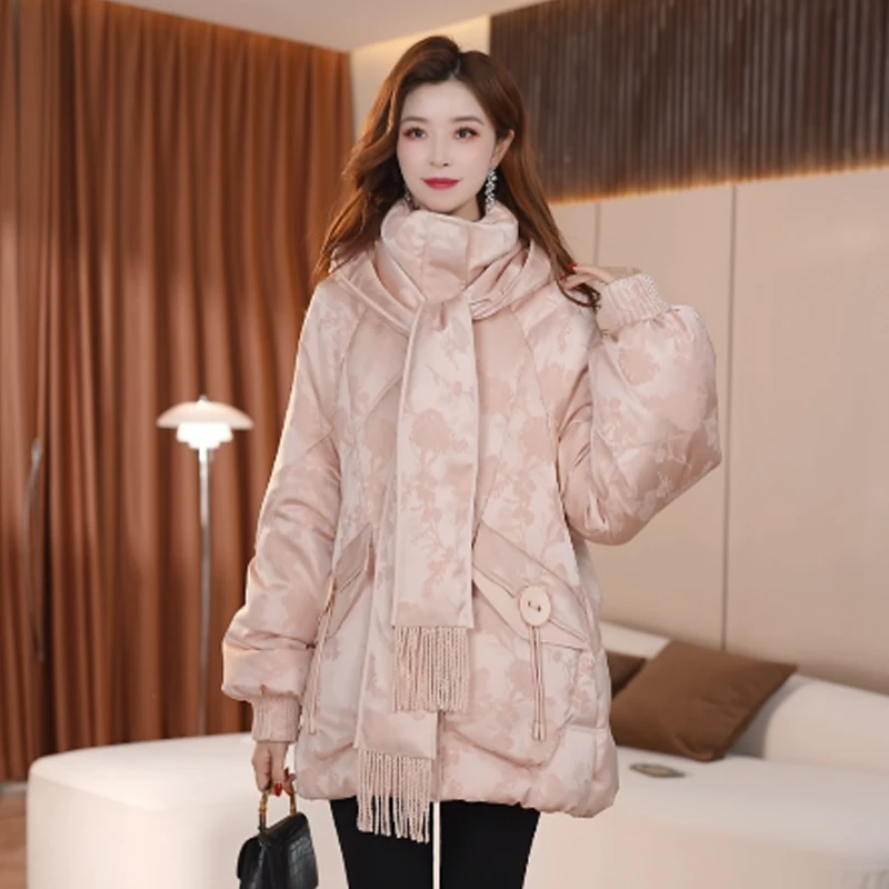 【羽绒服】冬季白鸭绒羽绒服百搭新款时尚莫瑞系穿搭休闲保暖女装