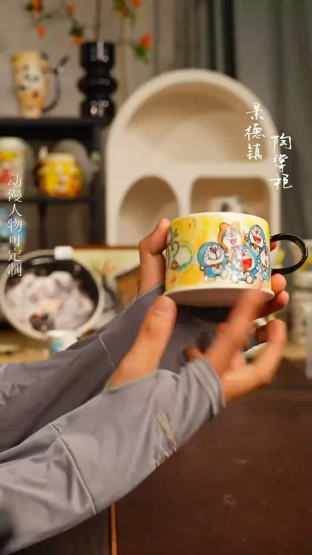 景德镇高温釉下彩纯手工手绘