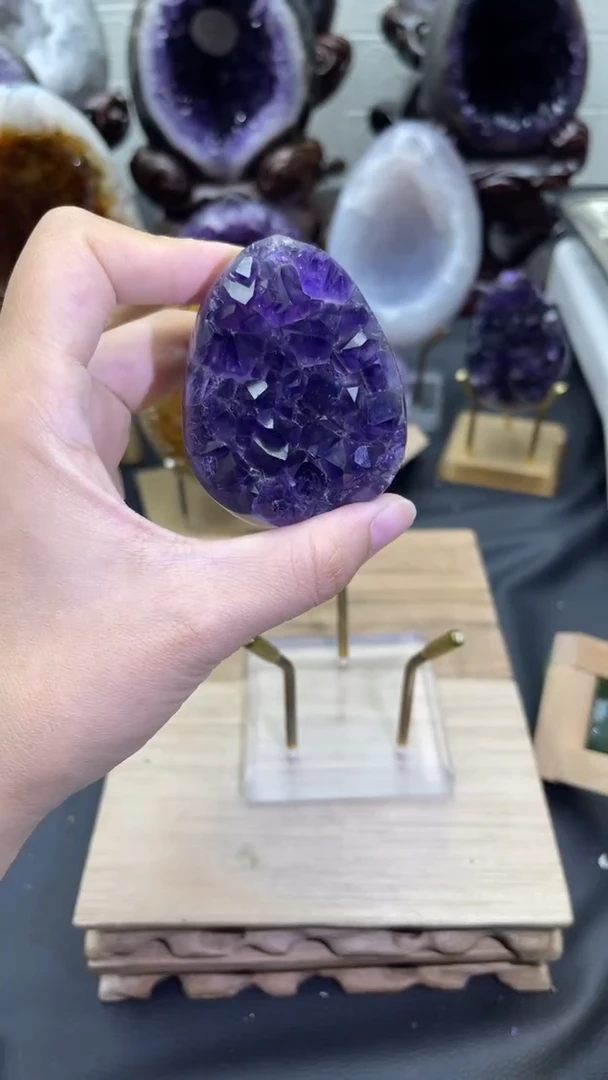 未镶嵌大型摆件（非配饰）紫晶532号龙蛋
