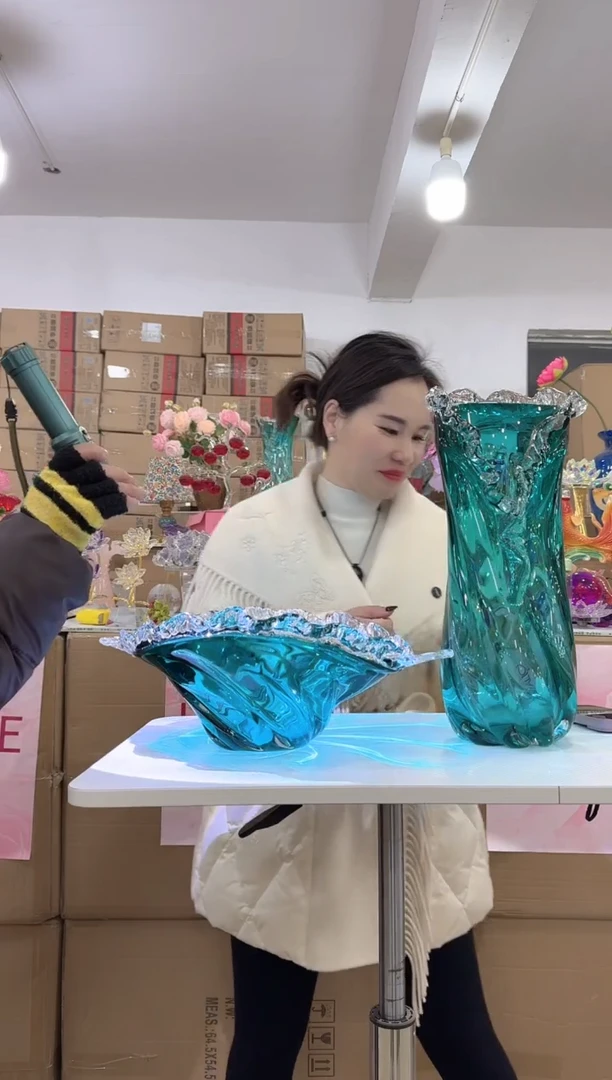 【闪购商品】无铅玻璃美全花器-o-早 果盘