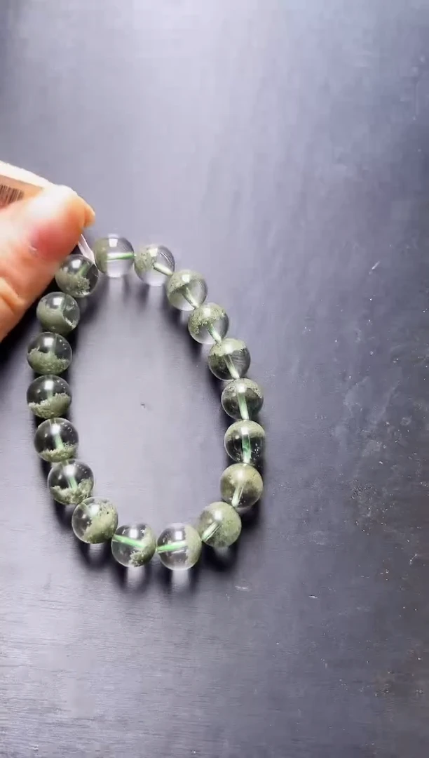 未镶嵌手串水晶绿幽灵手串10m+ JP52333