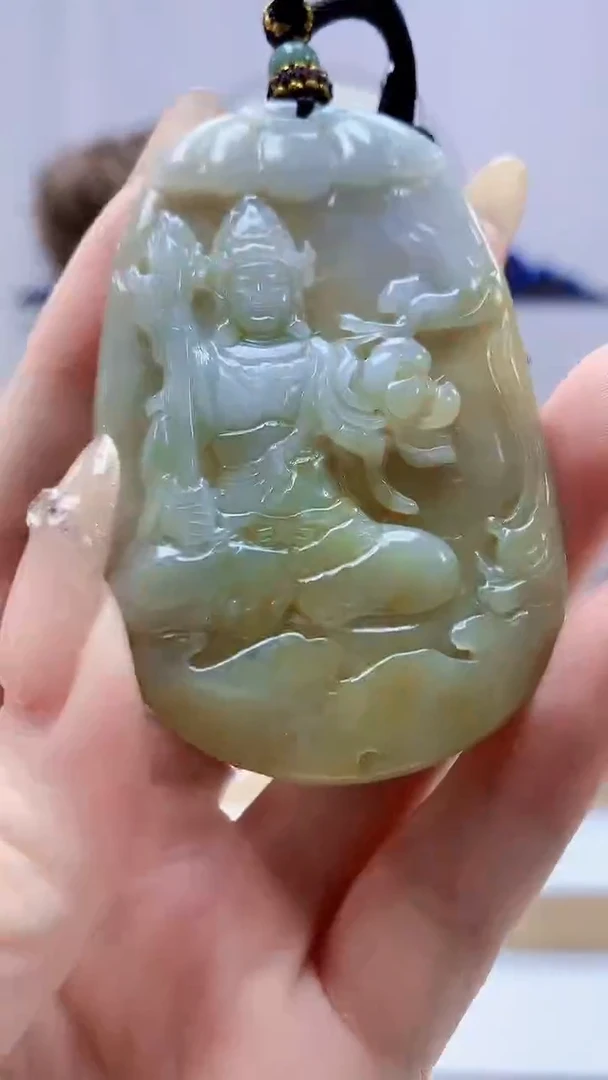 未镶嵌定制翡翠5159DD-毛货挂件47