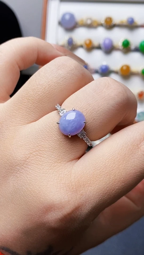 银S925镶嵌戒指翡翠1113