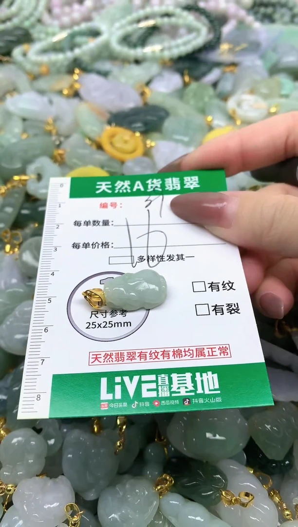 颈饰未镶嵌翡翠纯天然缅甸A货翡翠-39