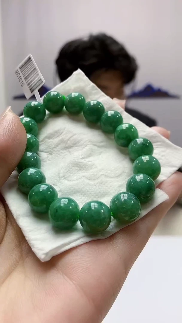 定制翡翠未镶嵌5145ms-毛货183手串