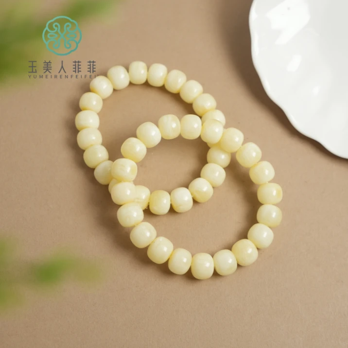 石惑珠宝%蜜蜡单圈手串-老型珠约11mm/多样性发一