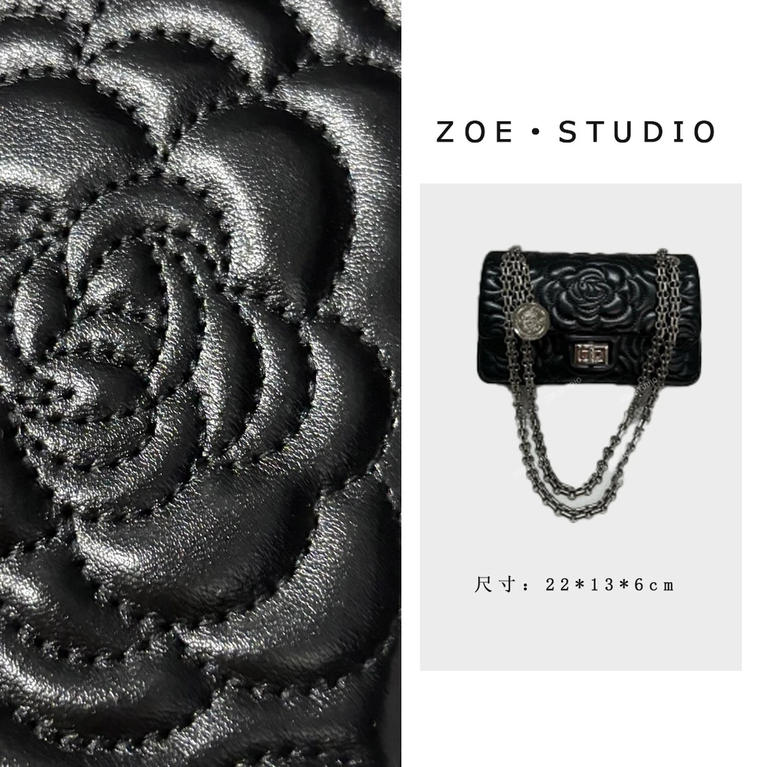 【佐伊甄选】ZT-D7186-山茶黑轻奢女士时尚潮流百搭单肩斜挎包