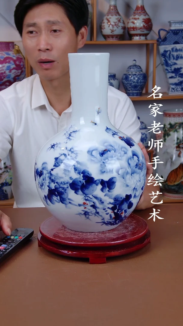 瓶景德镇手工手绘陶瓷摆件32