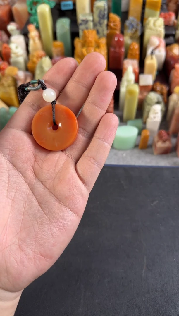 寿山石印石编号编号7035小明