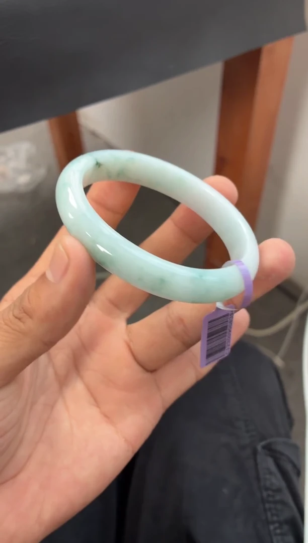 未镶嵌手镯翡翠（开播福利）细腻水润飘花 1号 贵妃 54-55正圈