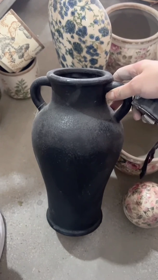 【闪购商品】陶瓷花盆高31cm内口18cm