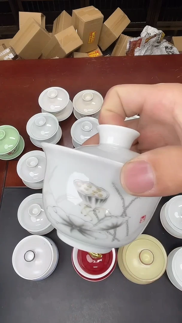 陶瓷茶具临时链接瓷盖碗