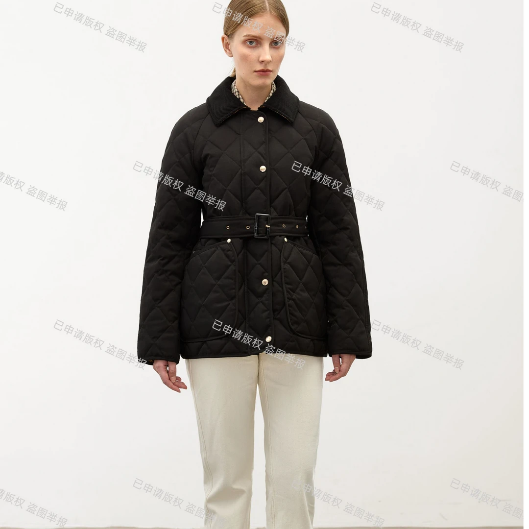 【0八八】（黄金战袍）2025全新收腰中长款鹅绒服4001