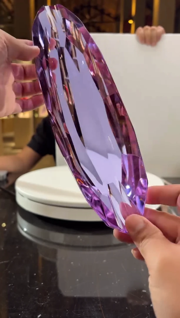 摆件CS0104009紫罗兰水晶琉璃雪茄缸