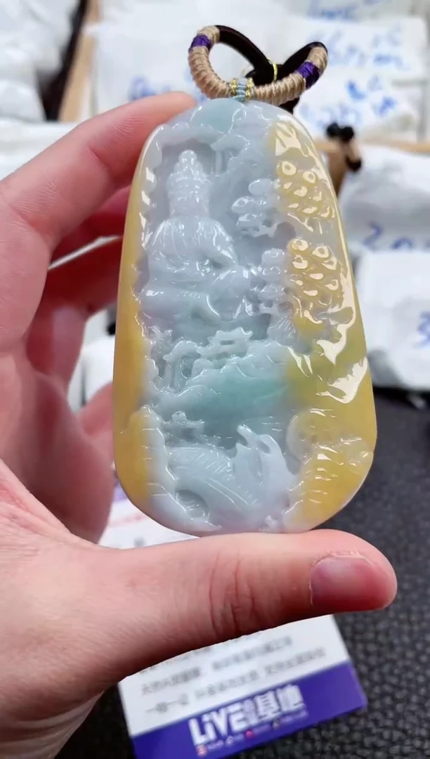 【闪购商品】翡翠颈饰未镶嵌00000472观音