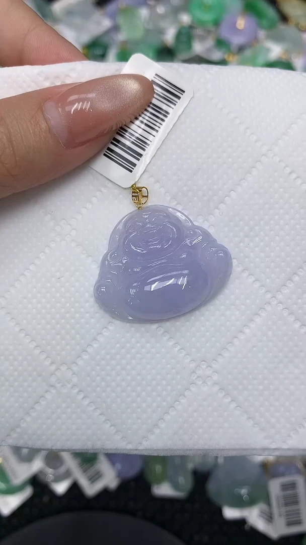 颈饰18K金镶嵌翡翠111111111111111