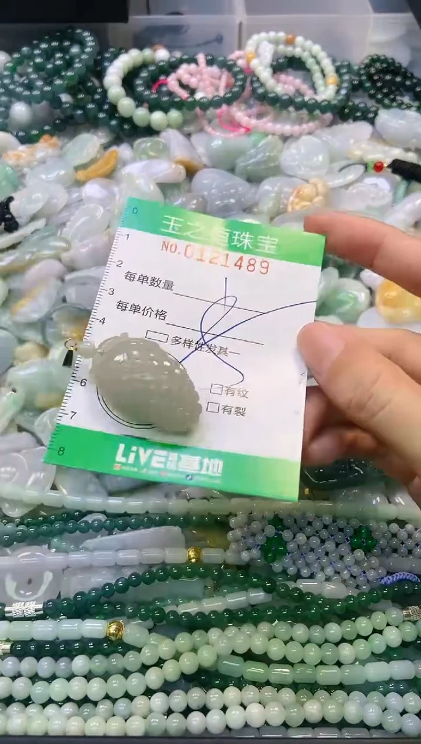 翡翠未镶嵌颈饰闪购0121489