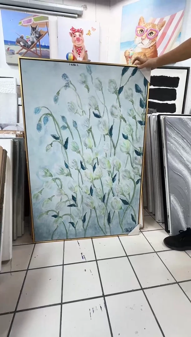 168现代艺术装饰画油画90cm*120cm