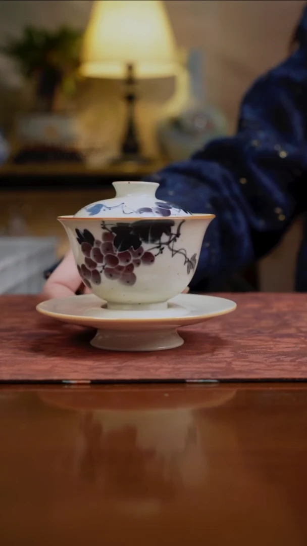 杯景德镇陶瓷杯碗柴烧多人