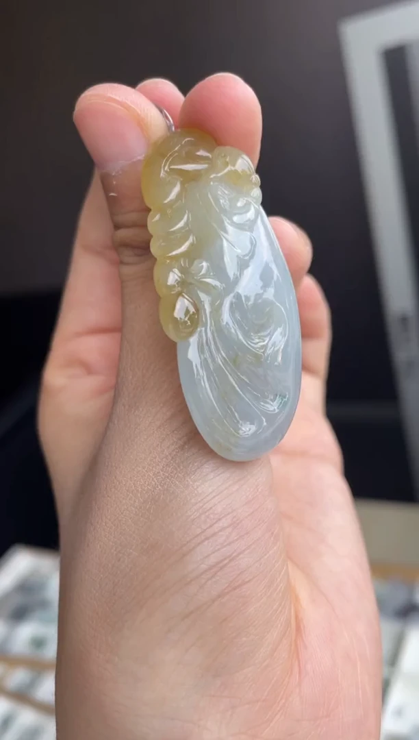 吊坠(不含链)未镶嵌翡翠天然缅甸A货翡翠