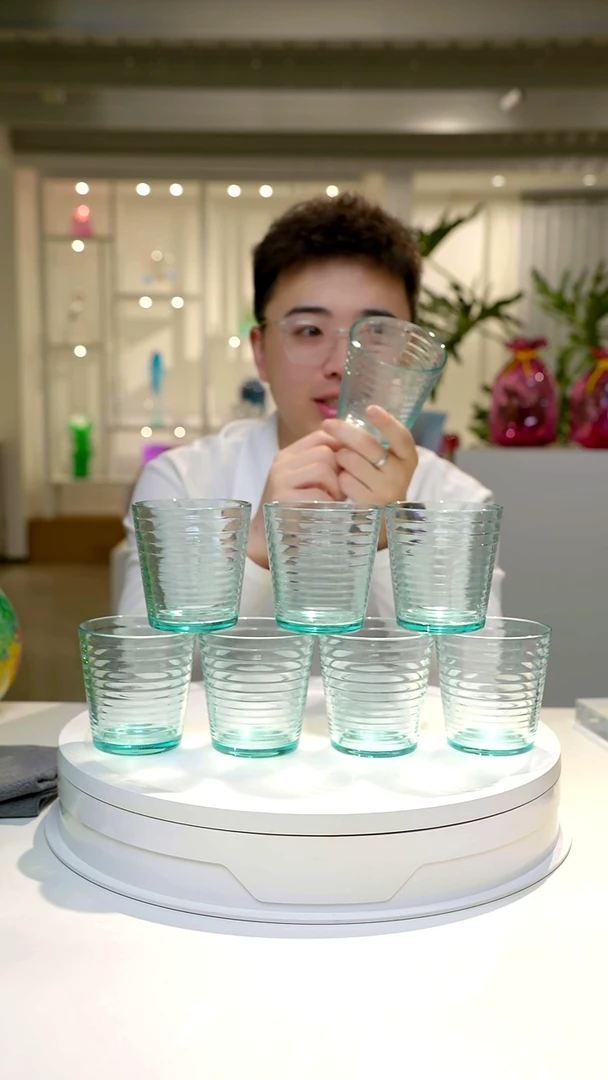 设计款琉璃水杯拍一发八