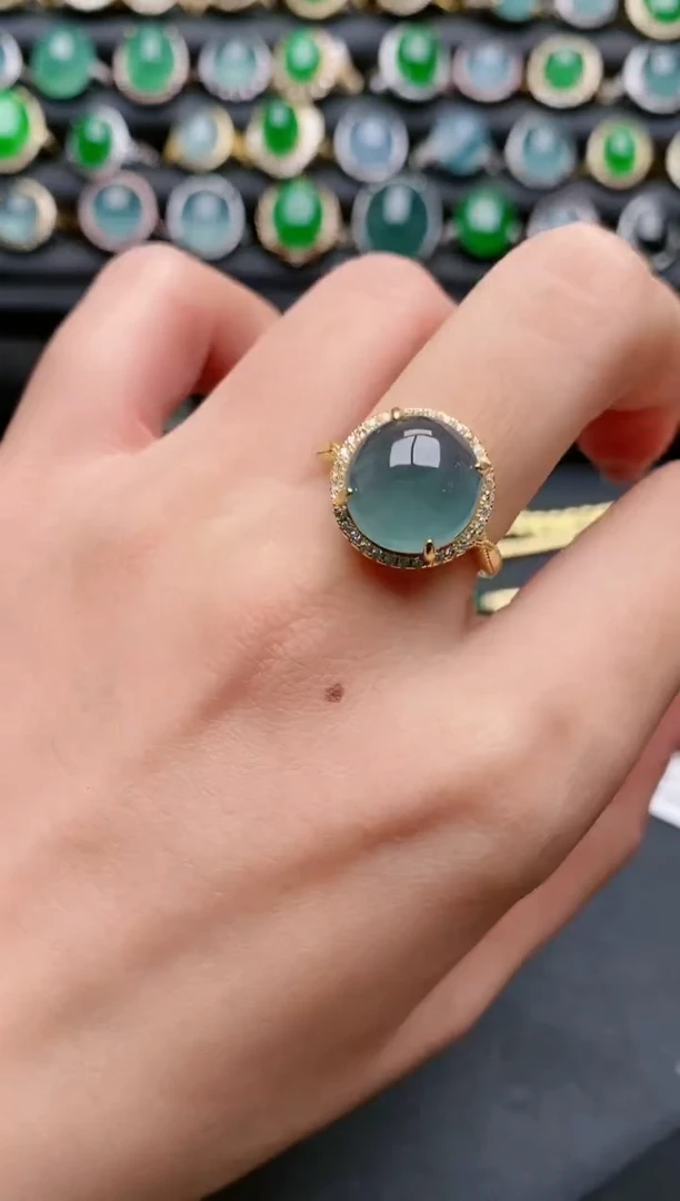 【闪购商品】翡翠戒指银S925镶嵌111111111