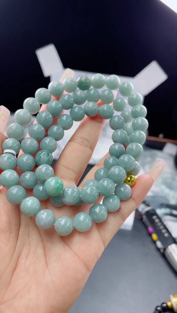 未镶嵌定制翡翠珠串
