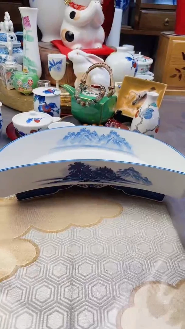 【闪购商品】盘哲山手作青花花器