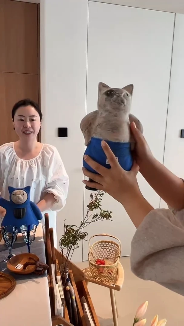 茶道摆件0000猫咪淘猫自由裤猫1813