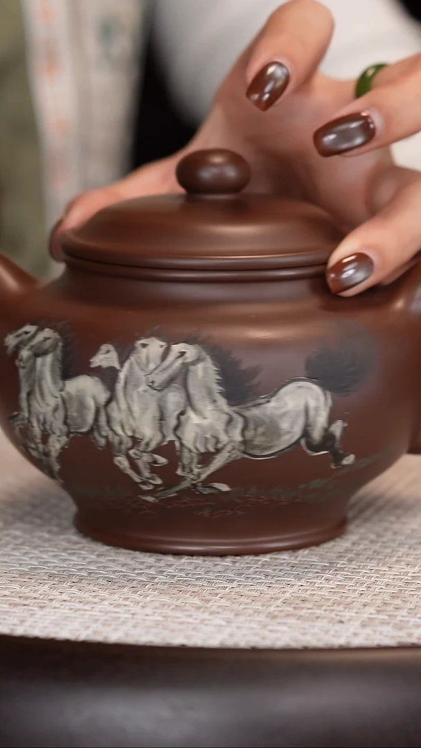 茶壶紫砂【沈建康】紫泥掇只   500CC