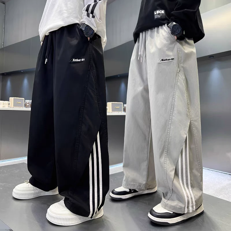 童装儿童裤子男童运动裤春装2025春秋新款中大童男孩宽松长裤男