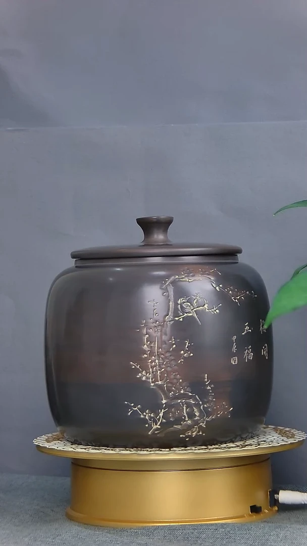 坭兴陶方圆罐一斤装