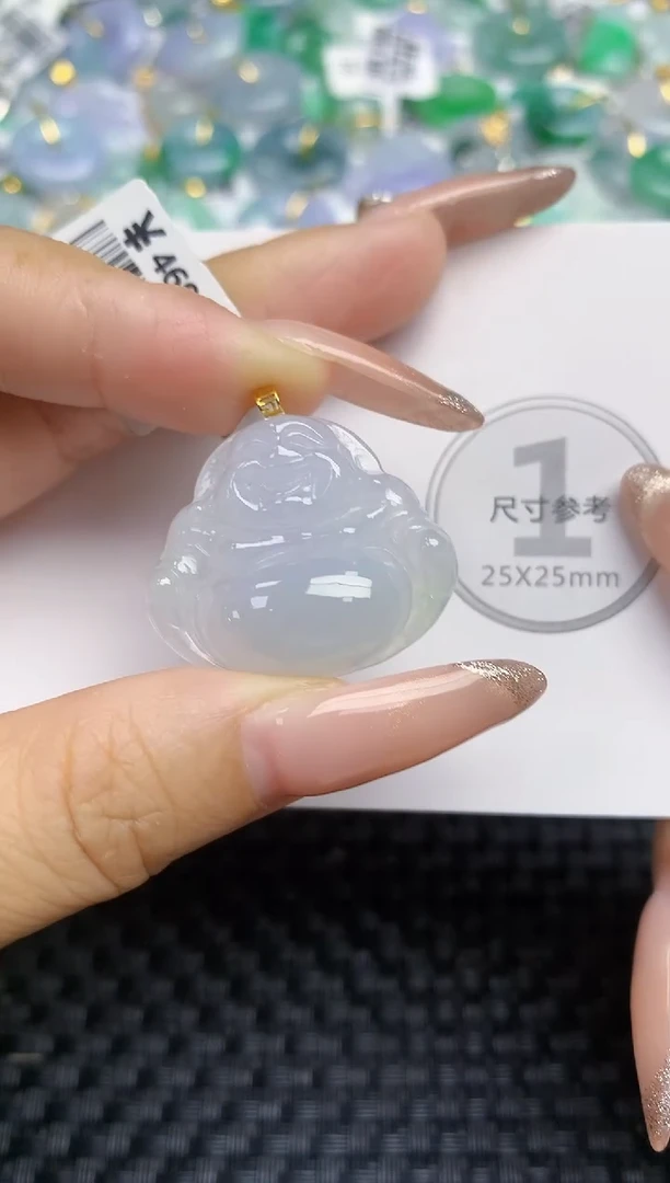 颈饰未镶嵌翡翠天然缅甸A货翡翠百元以上9元证书费自理