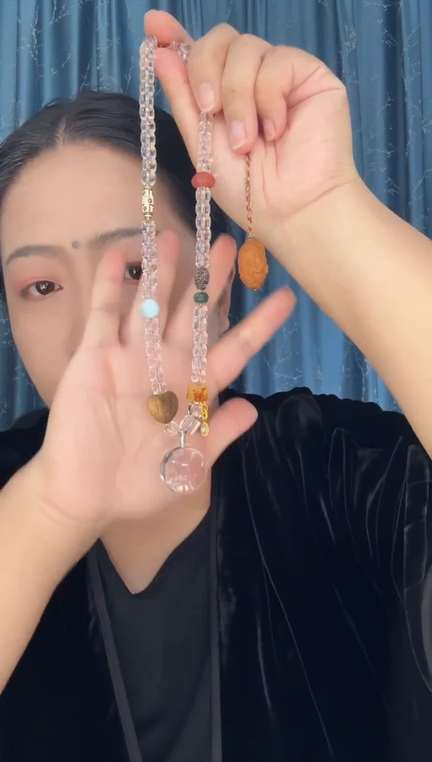 项链未镶嵌水晶水晶球项链