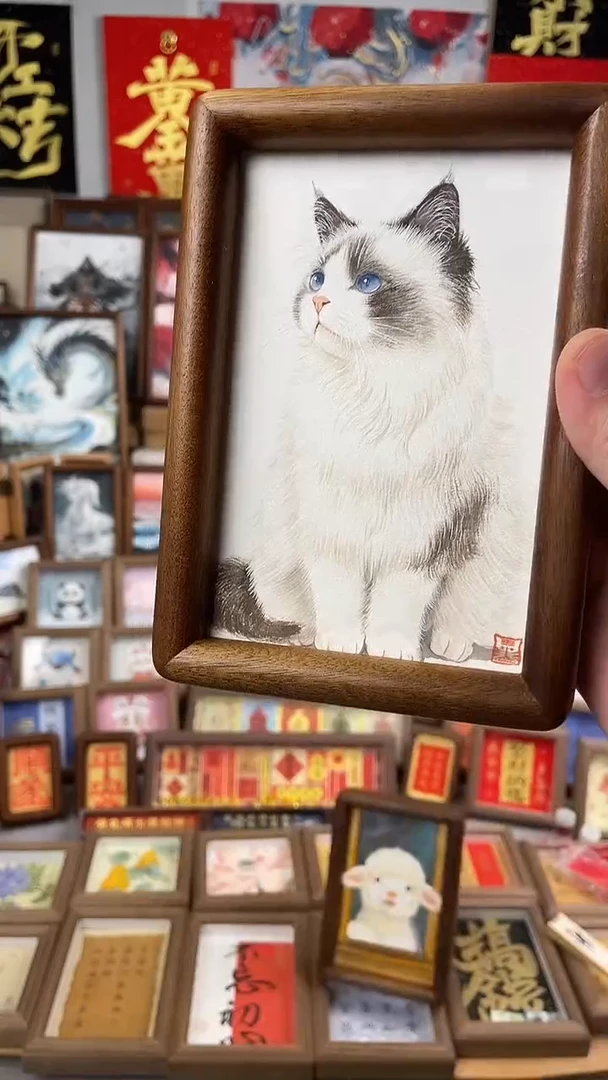 国画纯手绘书法绘画作品
