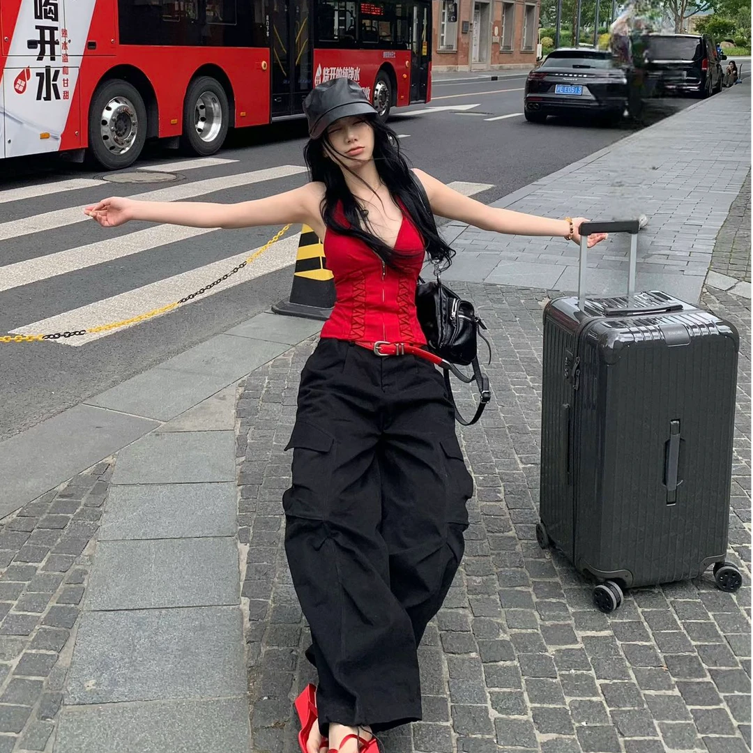 2025夏季新款时尚打底背心吊带气质显瘦洋气休闲百搭性感辣妹上衣