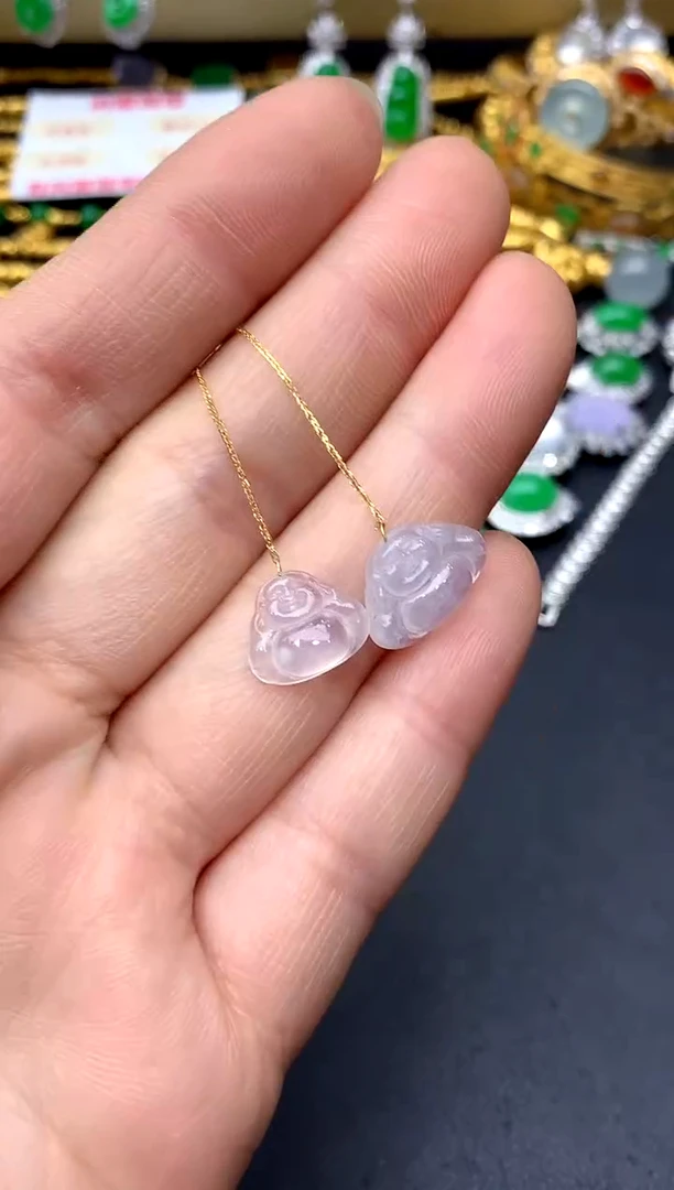 18K金镶嵌翡翠耳饰59-中国好珍宝