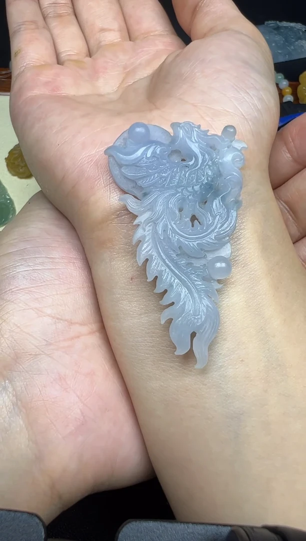 定制翡翠未镶嵌凤凰