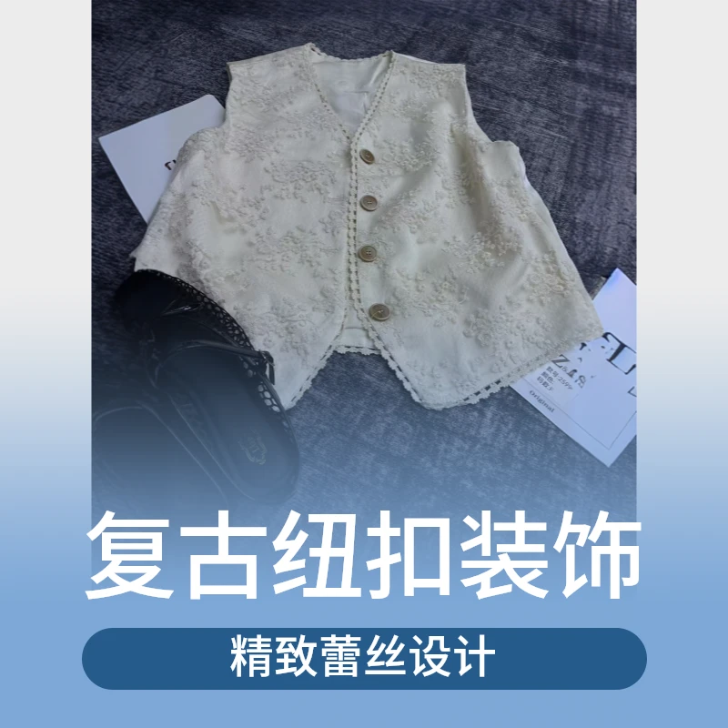 简约--韩式-ZL--2599-国风蕾丝马甲