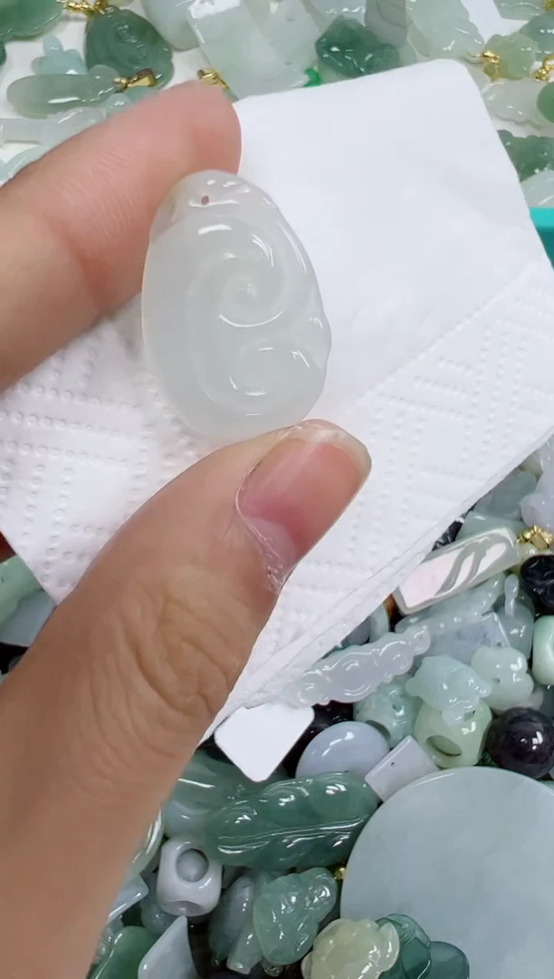 散珠翡翠412号链接，A货翡翠