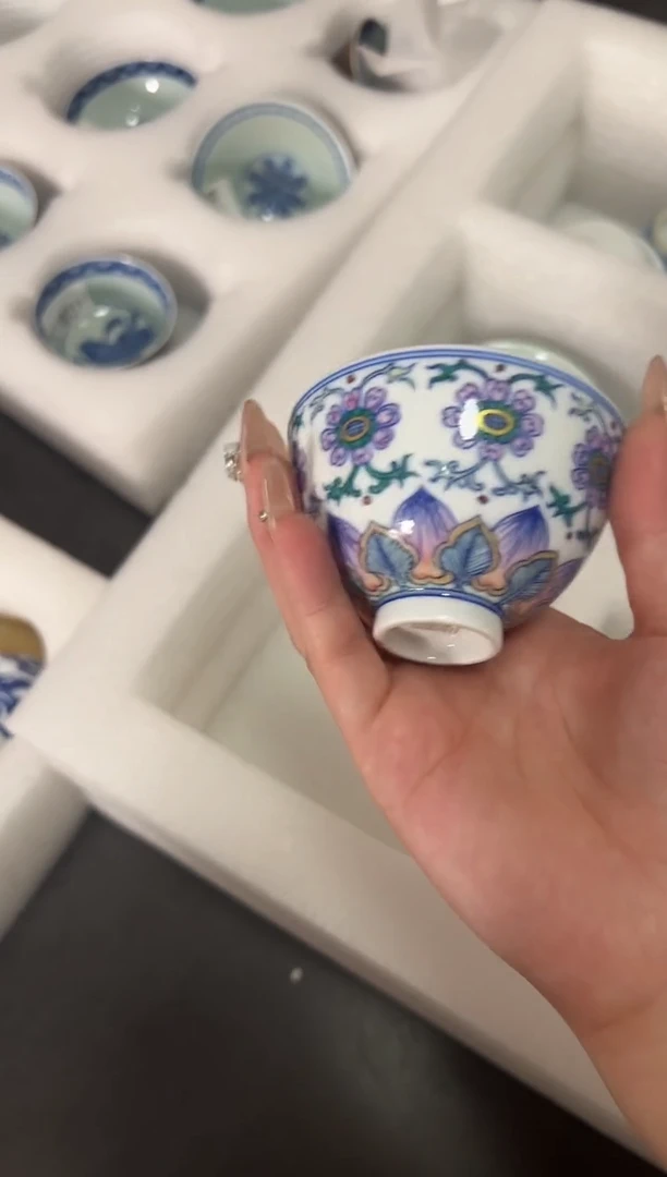 瓷片景德镇瓷器茶器茶杯