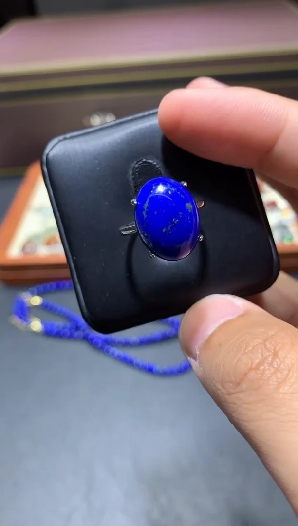 青金石未镶嵌戒指Y14【多样性发其一】