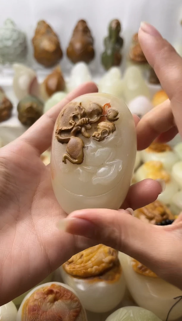 石材方解石棉纹正常不退换猴微瑕