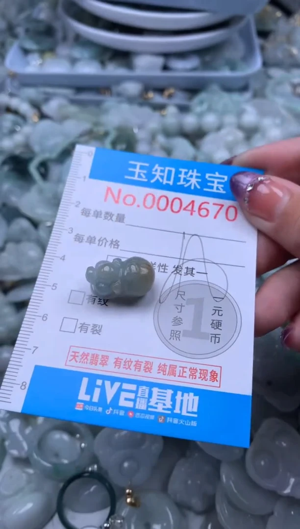翡翠未镶嵌吊坠(不含链)4670