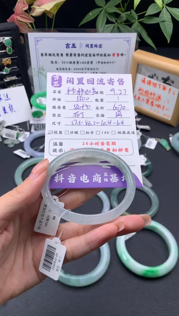 未镶嵌手镯翡翠柿**意手镯