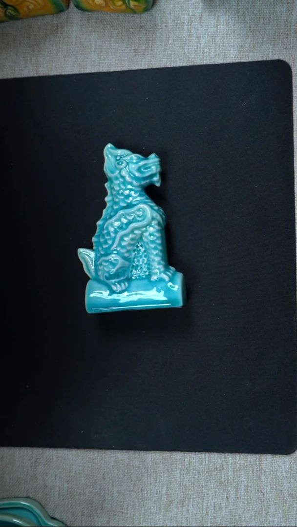 手工艺品琉璃武当官窑松瓷屋脊兽摆件  一件多样性发货