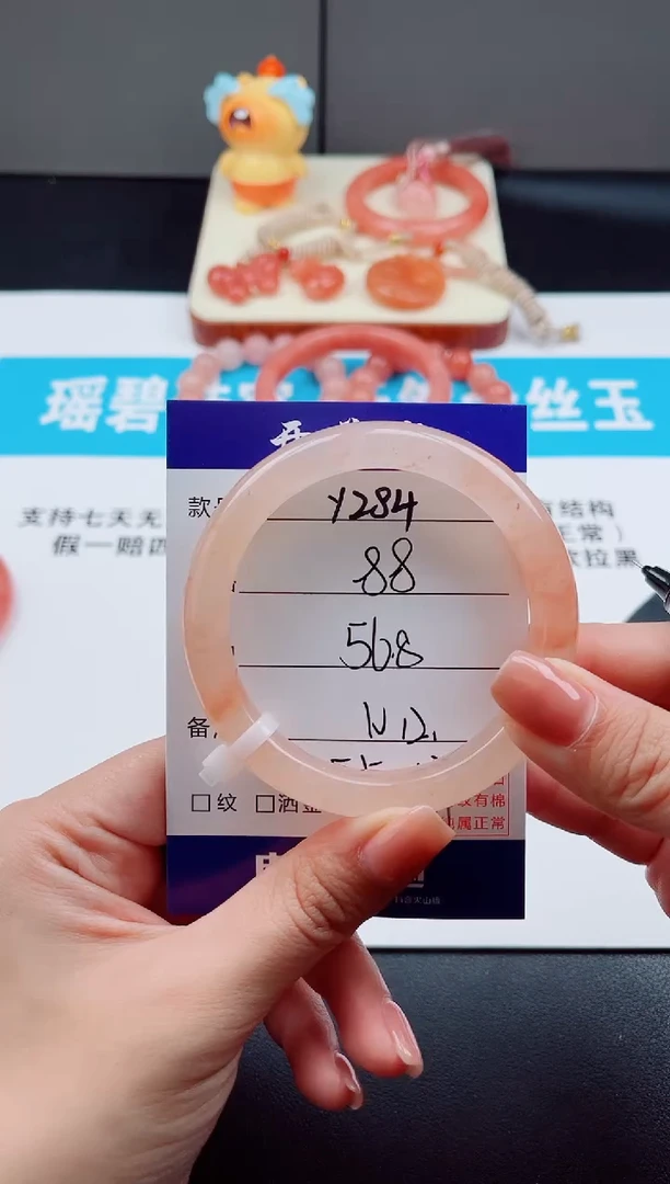 未镶嵌手镯石英质玉Y284--56.8