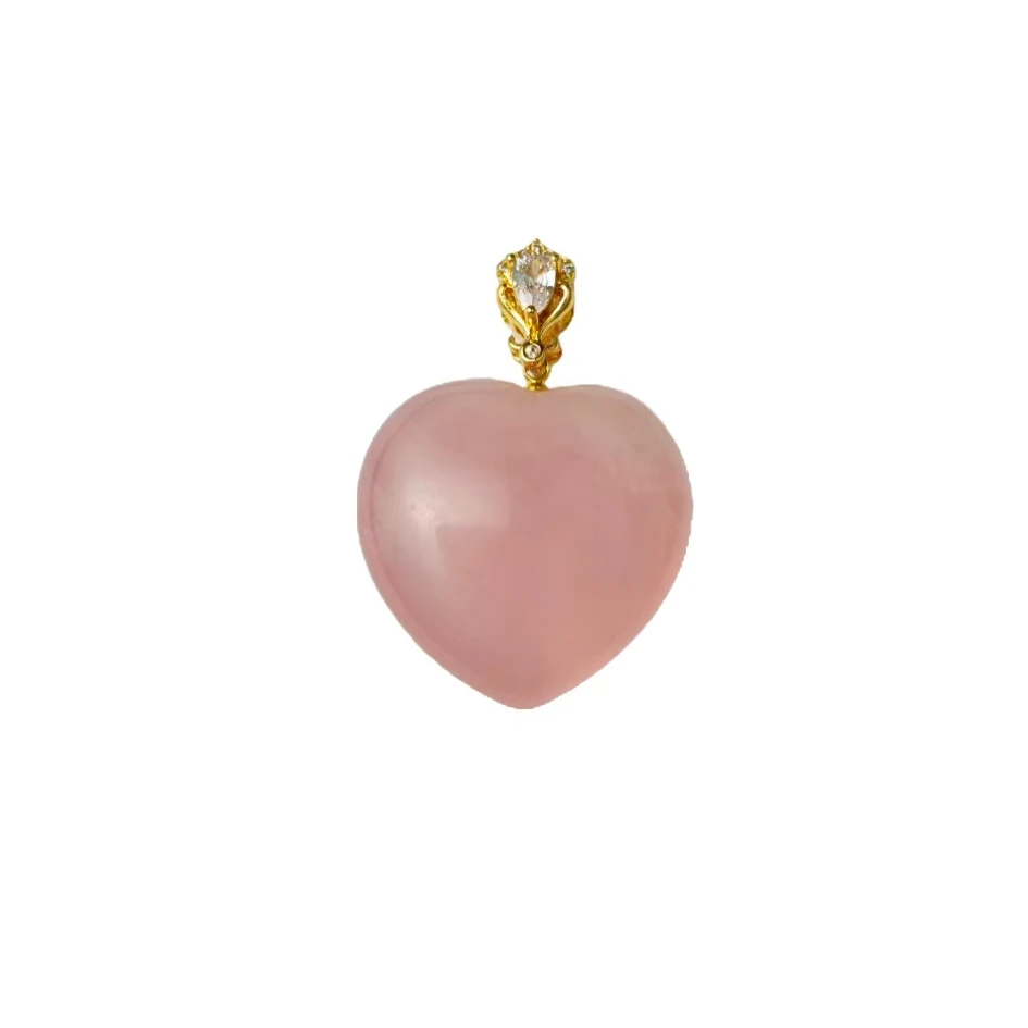 粉水晶爱心吊坠(赠X1231) C07-95